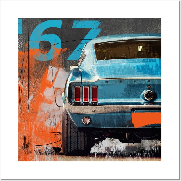 Ford Mustang Wall Art by Toby Wilkinson